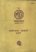 MG TF 1953 to 1955 - Service Parts List
