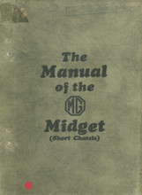 MG Midget Short Chassis (D Type) 1931 to 1932 - Instruction Manual