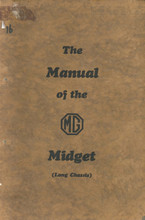 MG Midget Long Chassis (8/33 D Type) 1931 to 1932 - Instruction Manual