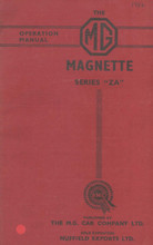 Magnette ZA 1953 to 1956 - Operation Manual