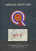MGB & MGB GT 1962 to 1969 - Mechanical Service Parts List