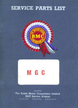 MGC & MGC GT 1967 to 1969 - Mechanical Service Parts List