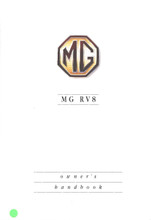 MG RV8 1992 to 1996