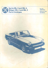 Sprite Mk III & Mk IV, Midget Mk II, Mk III & 1500 1964 to 1977 - Parts Book