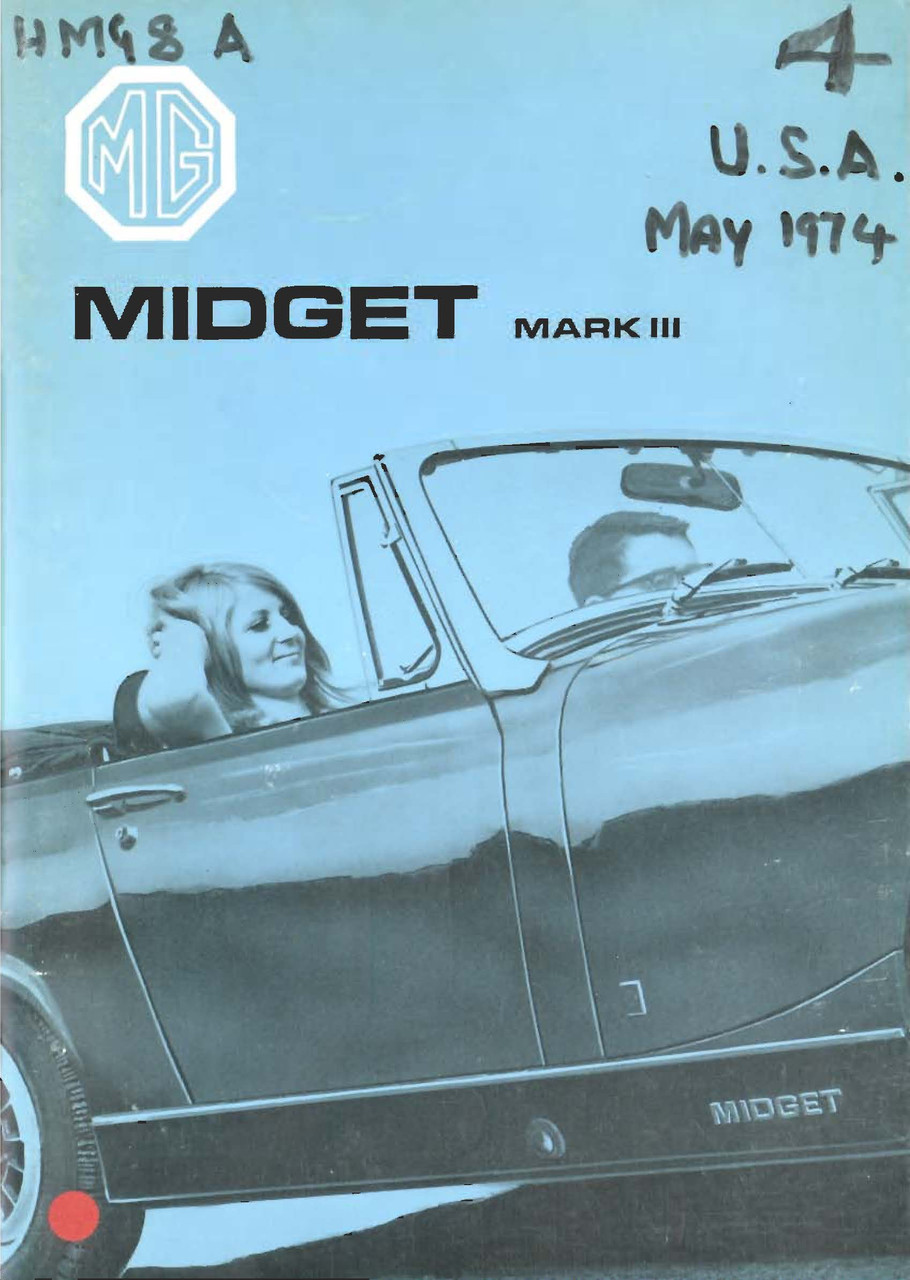 MG MIDGET MARK III Driver's Handbook 英語版