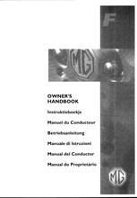 MGF 1995 to 2001 - Owner's Handbook
