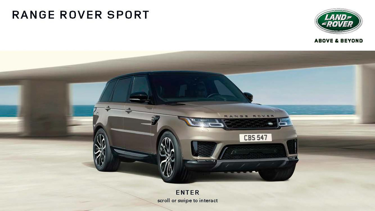 Owner's Manual - Range Rover Sport (L461) 2020 to 2024 (2020-range