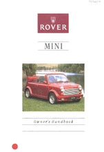 Mini 1994 to 1995 - Owner's Handbook