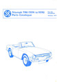 TR6 1974 to 1976 - Parts Book
