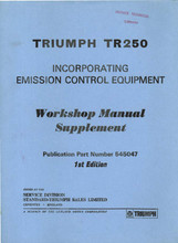 TR250 Workshop Manual Supplement