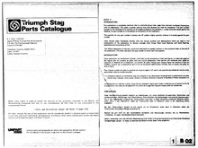 Stag 1970 to 1977 - Parts Fiche