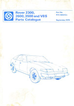 Rover 2300, 2600, 3500 & V8-S 1976 to 1980 - Parts Catalogue