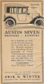 Advert - 1927 Austin Seven (1927 Austin)
