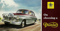 Sales Brochure - 1965 Daimler Model Range (1965 Daimler)
