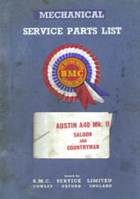 A40 (Farina) Mk II 1961 to 1967 - Mechanical Service Parts List