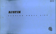 Austin Metropolitan Series IV 1960 to 1962 - Parts List
