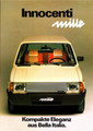 Verkoopbrochure - 1981 Innocenti Mille (155/70 SR-12, 4,5Jx12)