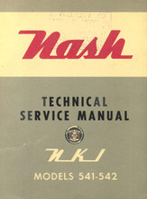 Nash Metropolitan 541-542 1954 to 1955 - Technical Service Manual