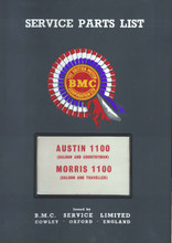 Austin 1100 & Morris 1100 Mk I 1962 to 1967 - Mechanical Parts List