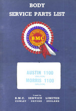 Austin 1100 & Morris 1100 Mk I 1962 to 1967 - Body Parts List