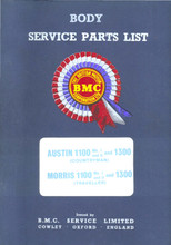 Austin (Countryman) & Morris (Traveller) 1100 Mk I & Mk II & 1300 1963 to 1969 - Body Parts List