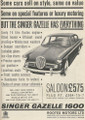 Advert - 1962 Singer (1962 Singer)