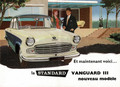 Brochure de vente - 1959 Standard Vanguard III (276/11/59/FR)