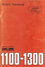 Austin 1100 & 1300 MkIII 1971 to 1974 - Driver's Handbook