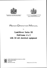 Service Manual Series III 1/2 Ton inc. 24V models - 1971 to 1984