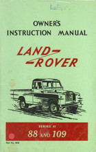 Owner's Instruction Manual - Series II 88 & 109 - 1958