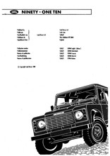 Service Manual - 90, 110 & Defender 90, 110 - 1983 to 1993