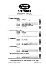 Service Manual - Defender 90 and 110 (Not North America) - 1993 to 1995