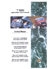 Overhaul Manual -"T" Series(MPI) Engine 1996 to 1998 MY from eng. No. 135751 (Special Order Only)