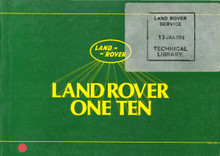 Owner's Handbook - One Ten (2.25 Petrol/Diesel, 3.5 Petrol) 1983 to 1984