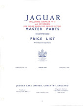 Jaguar Master Price List - Feb. 1968  (J-12)