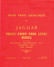 Parts Manual - 3.4 Litre Mk I - 1957 to 1959 (J-25)