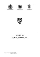Service Manual - XJ6, XJ12, Daimler Sovereign & Double Six Series III - 1979 to 1992 (AKM9006)
