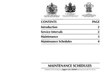 Maintenance Schedules -  XJS 4.0 & 6.0 Litre 1994.25  (JJM-10-23-99-42)