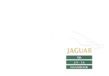 Driver’s Handbook - XJ6 (XJ40) 2.9 & 3.6 Litre 1989 (JJM-10-02-05-90)