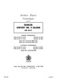 Parts Catalogue - Century Mk II 1956 to 1958 -  (R-27-010-0309)