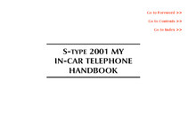 In-Car Telephone Book - 2001 Model Year  (JJM-18-31-16-10)