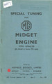 Special Tuning Handbook – MG Midget Engine Type XPAG/TD 1949 to 1953 (L-10)