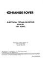 Electrical Trouble Shooting Manuals – North America – 1991 Model Year: (RRNA 0024 MA)