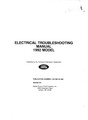 Electrical Trouble Shooting Manuals – North America – 1992 Model Year: (LHAE MUS A00)