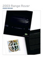 Sales Brochure – 2003 Range Rover (North America) – 2000 (NAS-L322-2003)