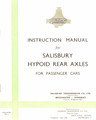 Instruction Manual – Salisbury Hypoid Rear Axles (Salisbury Hypoid Rear Axle)