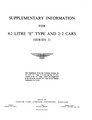 Service Manual – 4.2 Series II Supplement – 1969 to 1970 (E-123-B3 Supplement)
