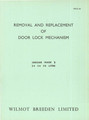 Service Manual – Removal & Replacement of Door Lock Mechanism – Jaguar Mk II (JR-12-61-10)
