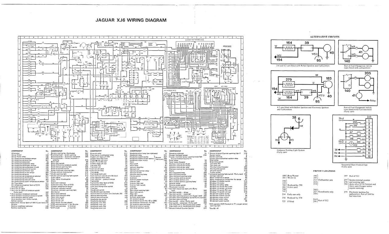 Wiring Diagram XJ6 Series I Early (XJearlywiring) Original