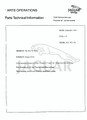 Parts Technical Bulletin – X300  (01-X300-Parts)